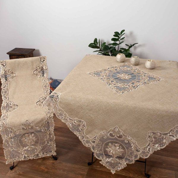 τραπεζοκαρέ  (140cm X 140cm)  YL189-021A SilkFashion