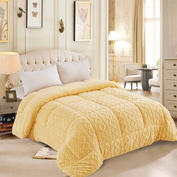 Κουβερτοπάπλωμα knitted (220cm x 240cm) κροκί SilkFashion