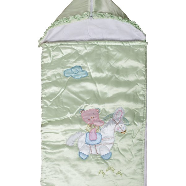 bebe υπνόσακος (90cm x 80cm) πράσινος SilkFashion