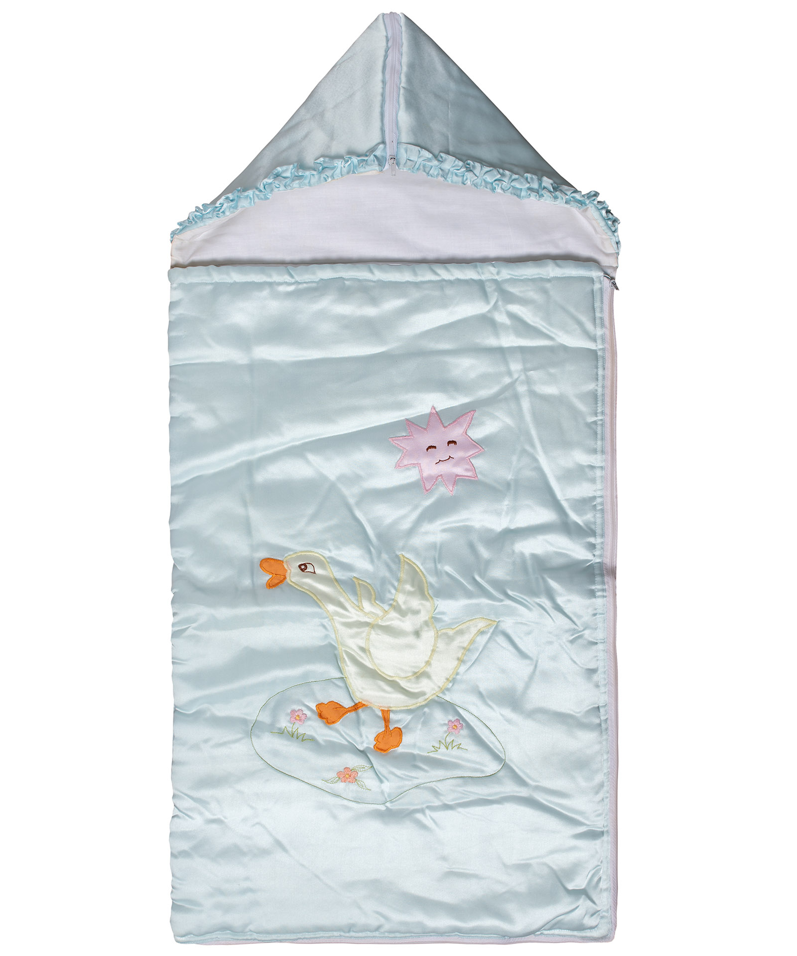 ypnosakossiel bebe υπνόσακος (90cm x 80cm) σιέλ SilkFashion - Image 1