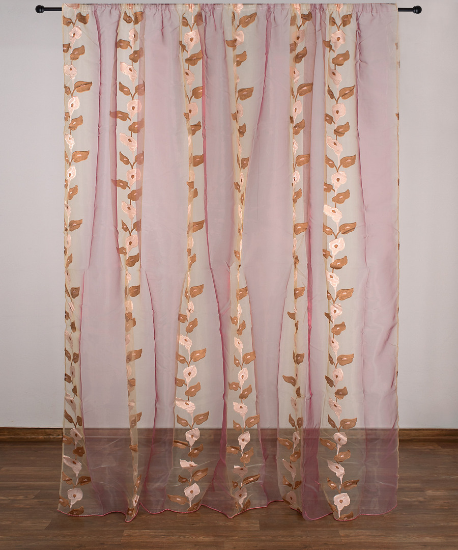 zj05 Κουρτίνα zj05 (280cm x 300cm) με τρέσα μωβ SilkFashion - Image 1