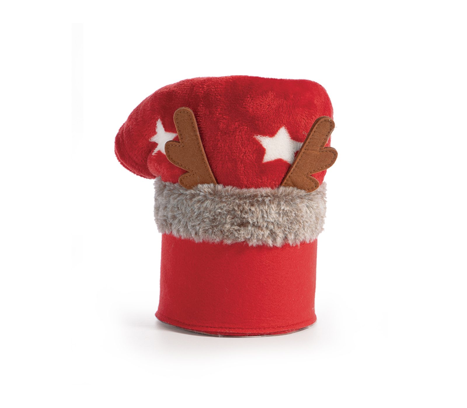 ΚΑΛΑΘΙ ΜΕ ΚΟΥΒΕΡΤΑ CHRISTMAS STARLIGHT - red-red Χριστουγεννιάτικη Κουβέρτα Καναπέ Fleece 110x140 Nef Nef Christmas Starlight Red/Red - Image 1