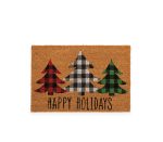 Χριστουγεννιάτικο Τάπετο Εισόδου 40x60 Nef Nef Trees Of Joy Natural