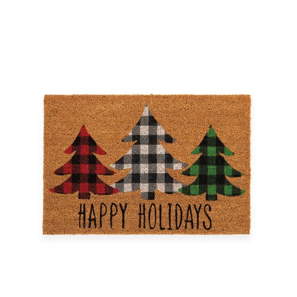 Χριστουγεννιάτικο Τάπετο Εισόδου 40x60 Nef Nef Trees Of Joy Natural