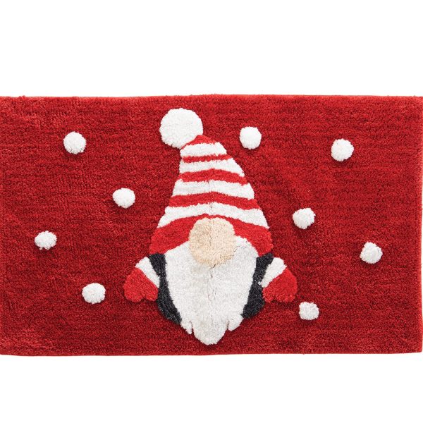 Χριστουγεννιάτικο Τάπετο Μπάνιου 50×80 Nef Nef My Dwarf Red