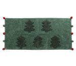 Χριστουγεννιάτικο Τάπετο Μπάνιου 70×140 Nef Nef Trees Of Joy Green