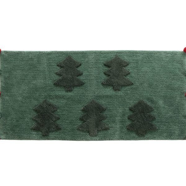 Χριστουγεννιάτικο Τάπετο Μπάνιου 70×140 Nef Nef Trees Of Joy Green