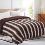 Κουβερτοπάπλωμα animal (220cm x 240cm) ανοιχτό καφέ SilkFashion