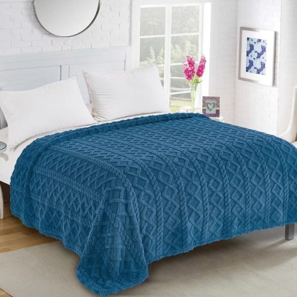 Fleece knitted (160cm x 220cm) ραφ SilkFashion