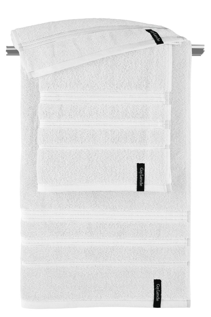 1122092225014 Σετ Πετσέτες 3 Τεμαχίων Guy Laroche Sofrano White - Image 1