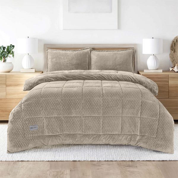 LINO Κουβερτοπάπλωμα Μονό (160x220) Lofti Taupe