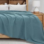 LINO Κουβέρτα Ημίδιπλη (170x240) Πικέ Cocoon Πετρόλ - Image 2