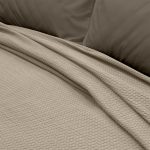 LINO Κουβέρτα King size (240x260) Πικέ Cocoon Μόκα - Image 3