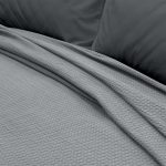 LINO Κουβέρτα King Size (240x260) Πικέ Cocoon Γκρι - Image 3