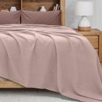 LINO Κουβέρτα King Size(240x260) Πικέ Cocoon Ροζ - Image 2