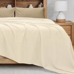 LINO Κουβέρτα King Size (240x260) Πικέ Cocoon Εκρού - Image 2