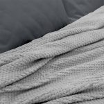 LINO Κουβέρτα Υπέρδιπλη (220x240) Fleece Napnest Ανοιχτό Γκρι - Image 2