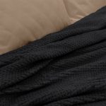 LINO Κουβέρτα Υπέρδιπλη (220x240) Fleece Napnest Μαύρο - Image 2