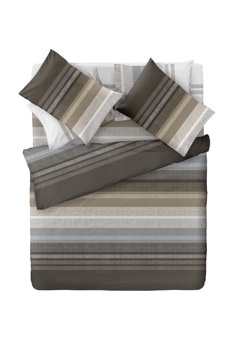 1710092225014 Σετ Σεντόνια Υπέρδιπλα Με Λάστιχο 160×200+32 Saint Clair Keros Cocoa - Image 1