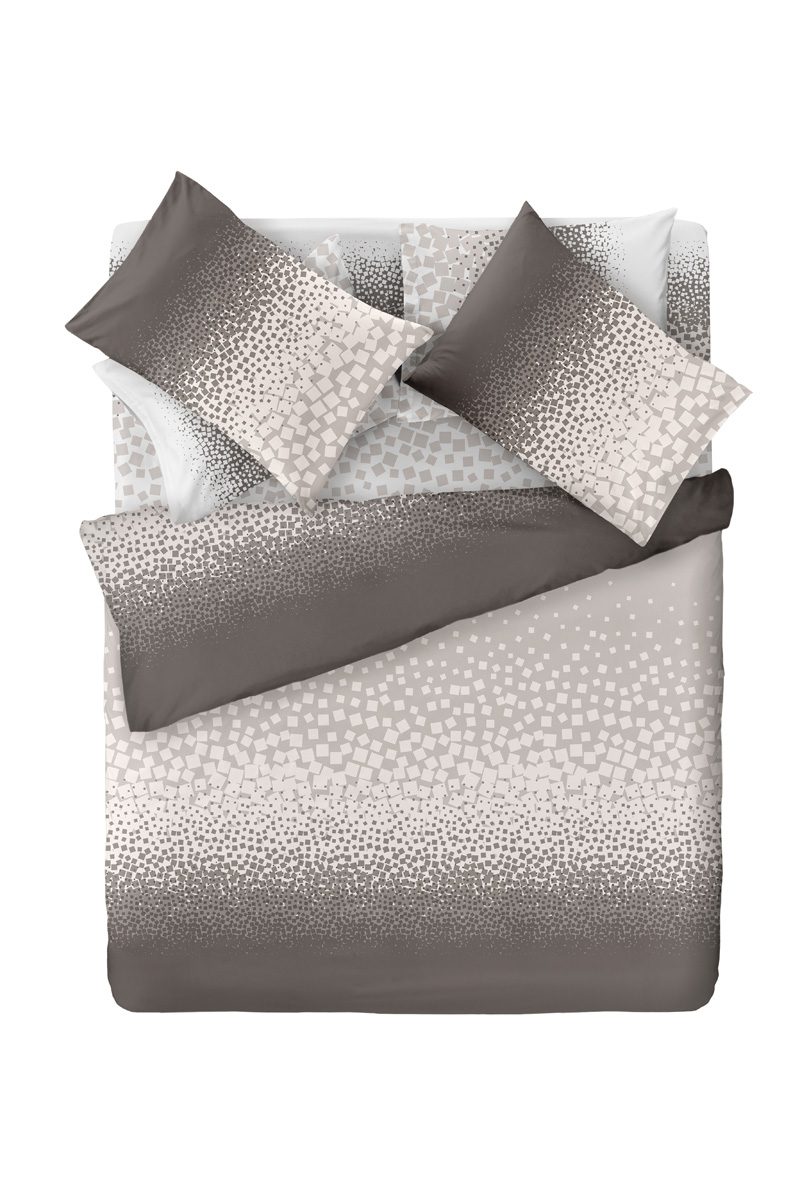 1712092225003 Σετ Παπλωματοθήκη Υπέρδιπλη 225×245 Saint Clair Byblos Taupe - Image 1