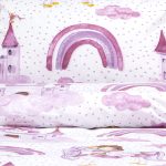LINO Σετ Παιδική Παπλωματοθήκη (160x240) Dreamy Castleland Λευκό - Image 3