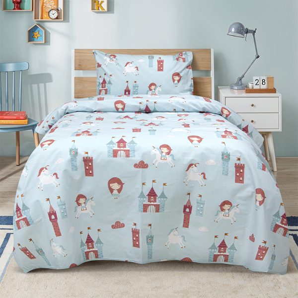 LINO Σετ Παιδική Παπλωματοθήκη (160x240) Cloud Kingdom Μέντα