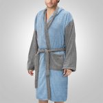 LINO Μπουρνούζι με κουκούλα Xlarge Revel Γαλάζιο - Image 3