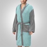 LINO Μπουρνούζι με κουκούλα Large Revel Μέντα - Image 3