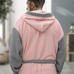 LINO Μπουρνούζι με κουκούλα Large Revel Ροζ - Image 2