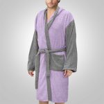 LINO Μπουρνούζι με κουκούλα Medium Revel Μωβ - Image 3