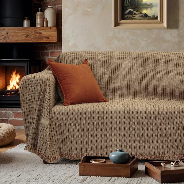 LINO Ριχτάρι Πολυθρόνας (180x180) Velora Κεραμιδί