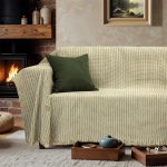 LINO Ριχτάρι Καναπέ Διθέσιο (180x250) Velora Λαδί