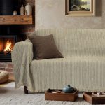 LINO Ριχτάρι Καναπέ Τριθέσιο (180x300) Velora Εκρού