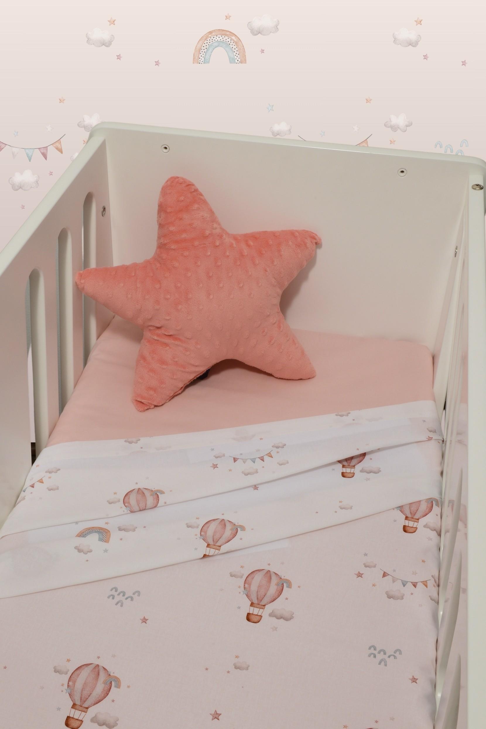 46-6704-422 Σεντόνια Λίκνου Σετ 2τ -75x110-100% Βαμβάκι Des.422 Oliver Baby - Image 1