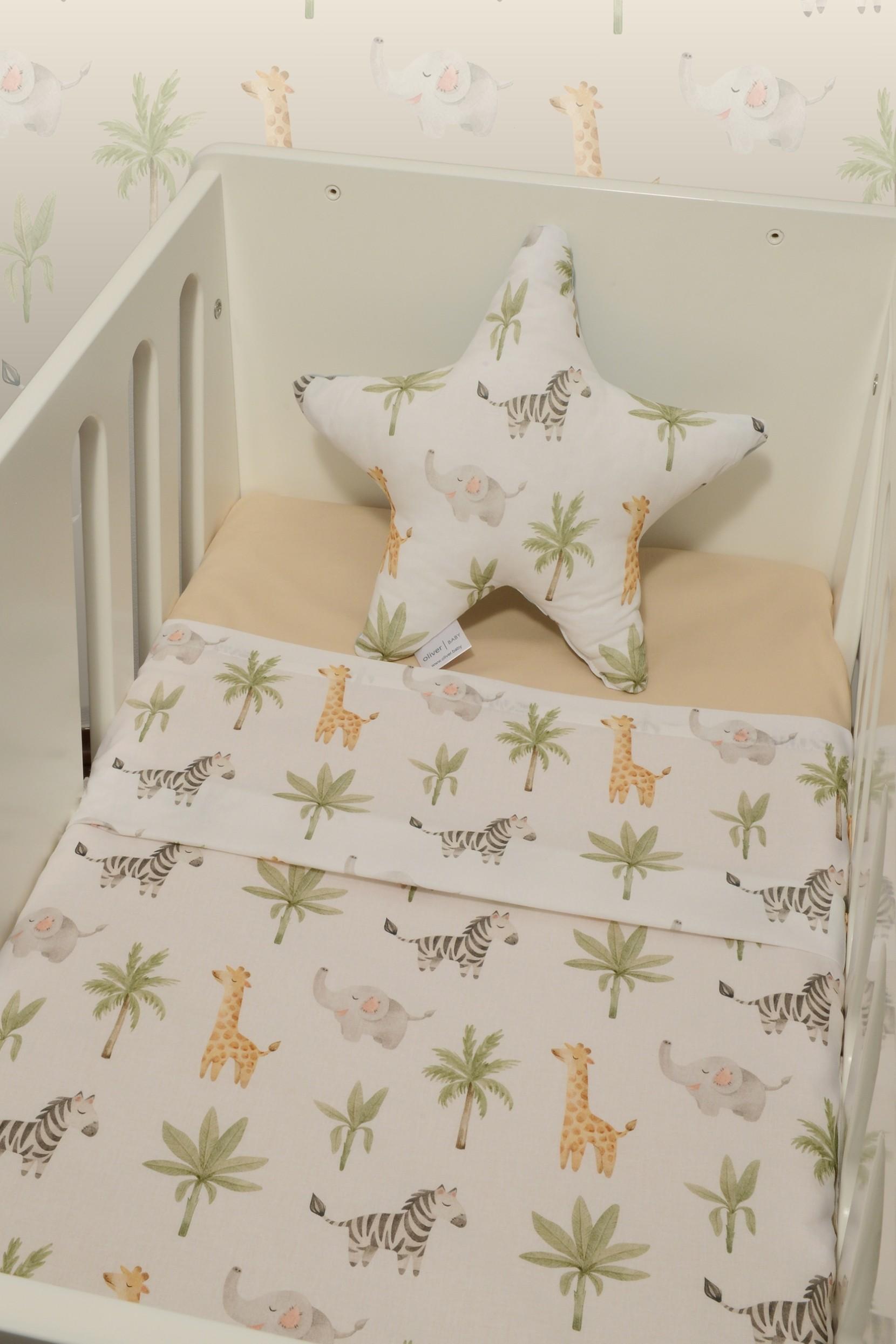 46-6704-424 Σεντόνια Λίκνου Σετ 2τ -75x110-100% Βαμβάκι Des.424 Oliver Baby - Image 1