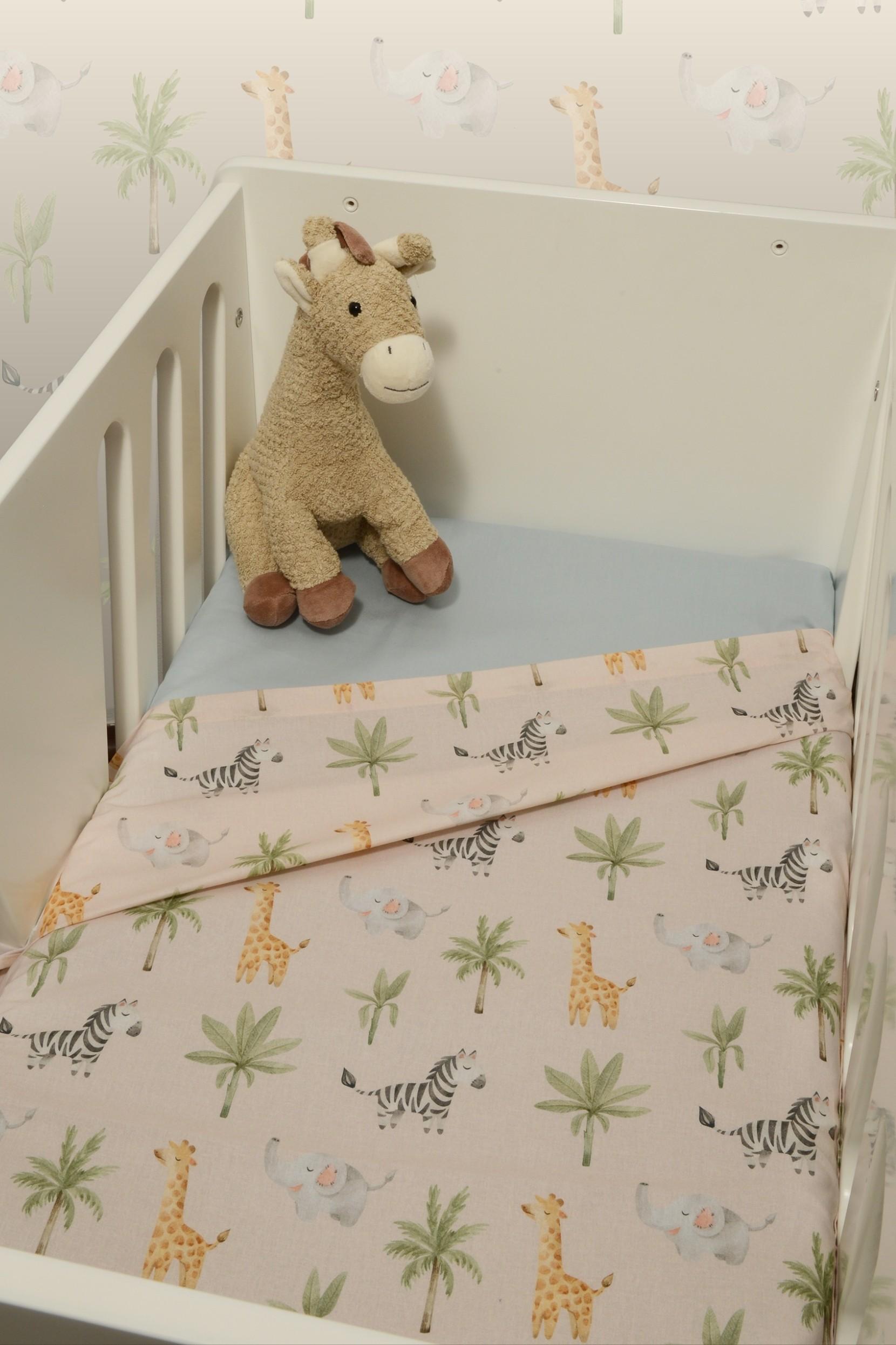 46-6704-425 Σεντόνια Λίκνου Σετ 2τ -75x110-100% Βαμβάκι Des.425 Oliver Baby - Image 1