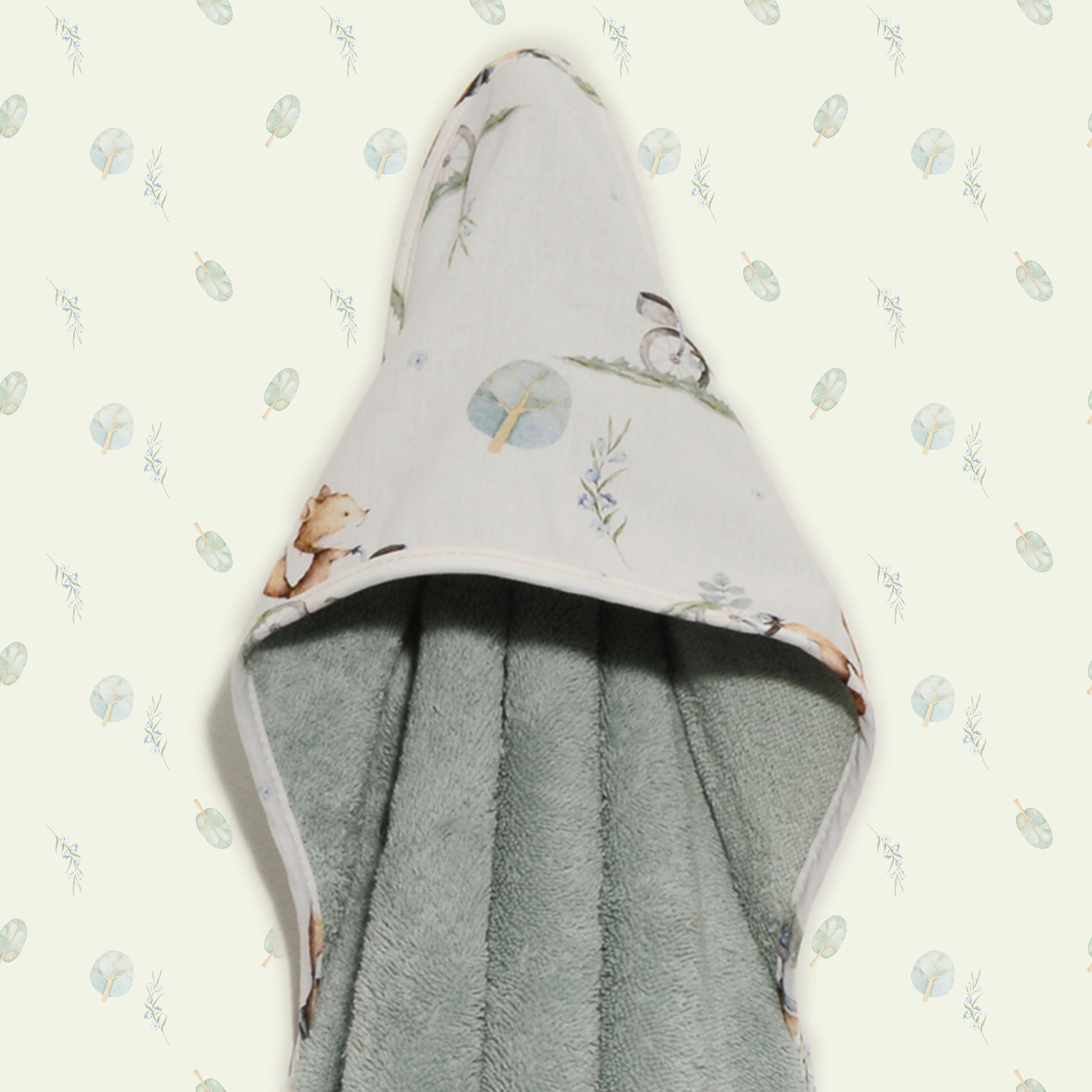 46-6730-423 Μπουρνούζι κάπα 75x75 100% βαμβάκι 450 γρμ/τμ Des.423 Oliver Baby - Image 1