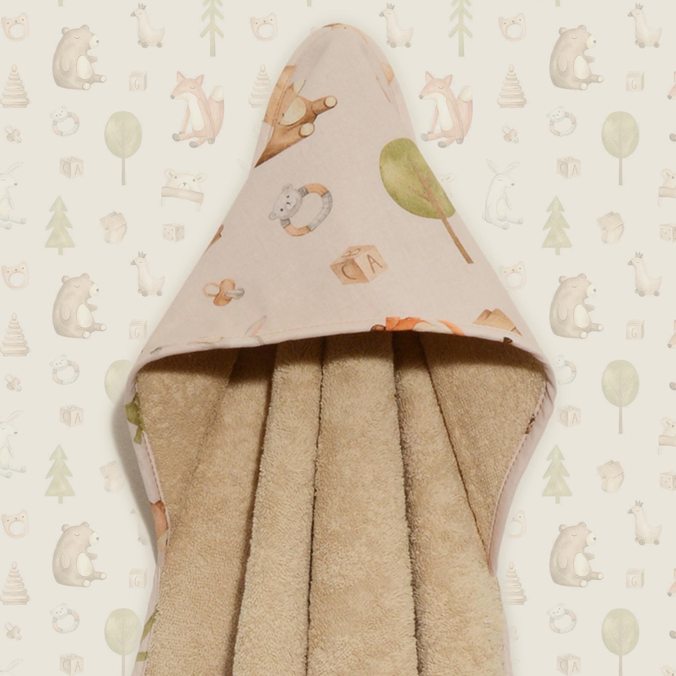 46-6730-428 Μπουρνούζι κάπα 75x75 100% βαμβάκι 450 γρμ/τμ Des.428 Oliver Baby - Image 1