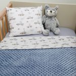 Minky ΝEW Κουβέρτα Κούνιας Διπλής Όψης 100x150 Des.421 Oliver Baby