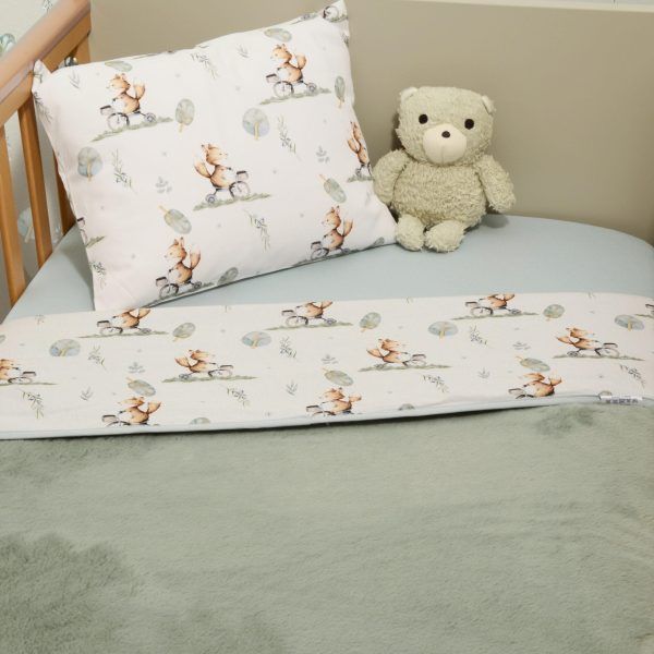 Minky ΝEW Κουβέρτα Κούνιας Διπλής Όψης 100x150 Des.423 Oliver Baby