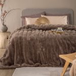 Γούνα Υπέρδιπλη 220x240 Heather BROWN Καφέ Palamaiki