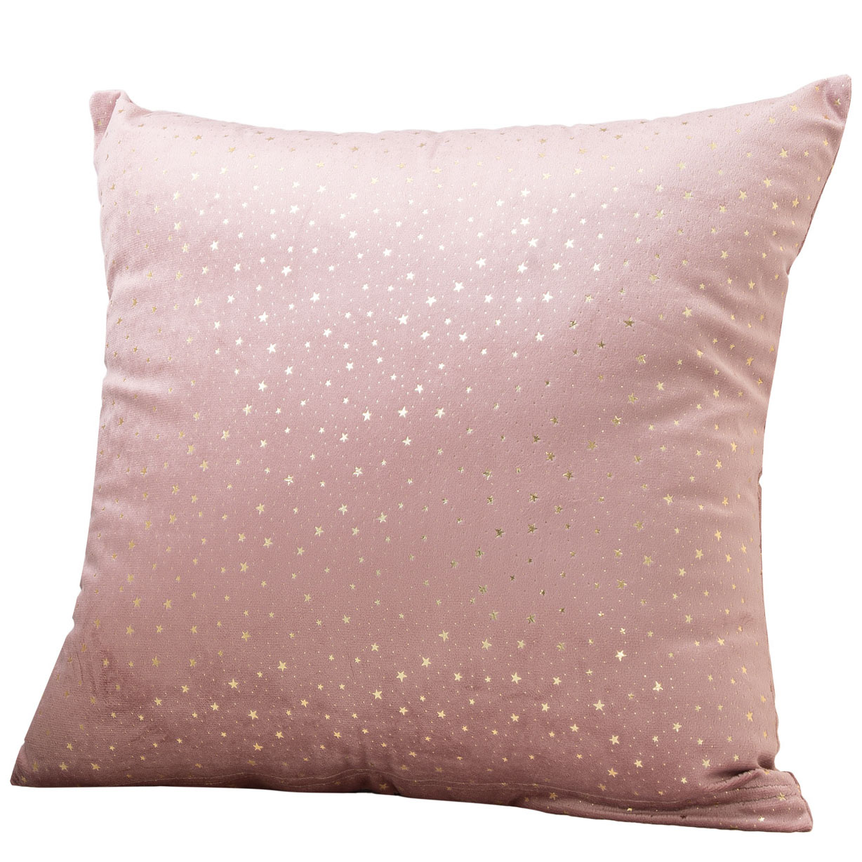 913021 Beauty Home Μαξιλαροθήκη 45 x 45 cm Βελούδο Σάπιο Μήλο Με Χρύσα Αστέρια - Image 1