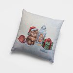 Χριστουγεννιάτικη Μαξιλαροθήκη 45Χ45 Cotone | Cat Candle