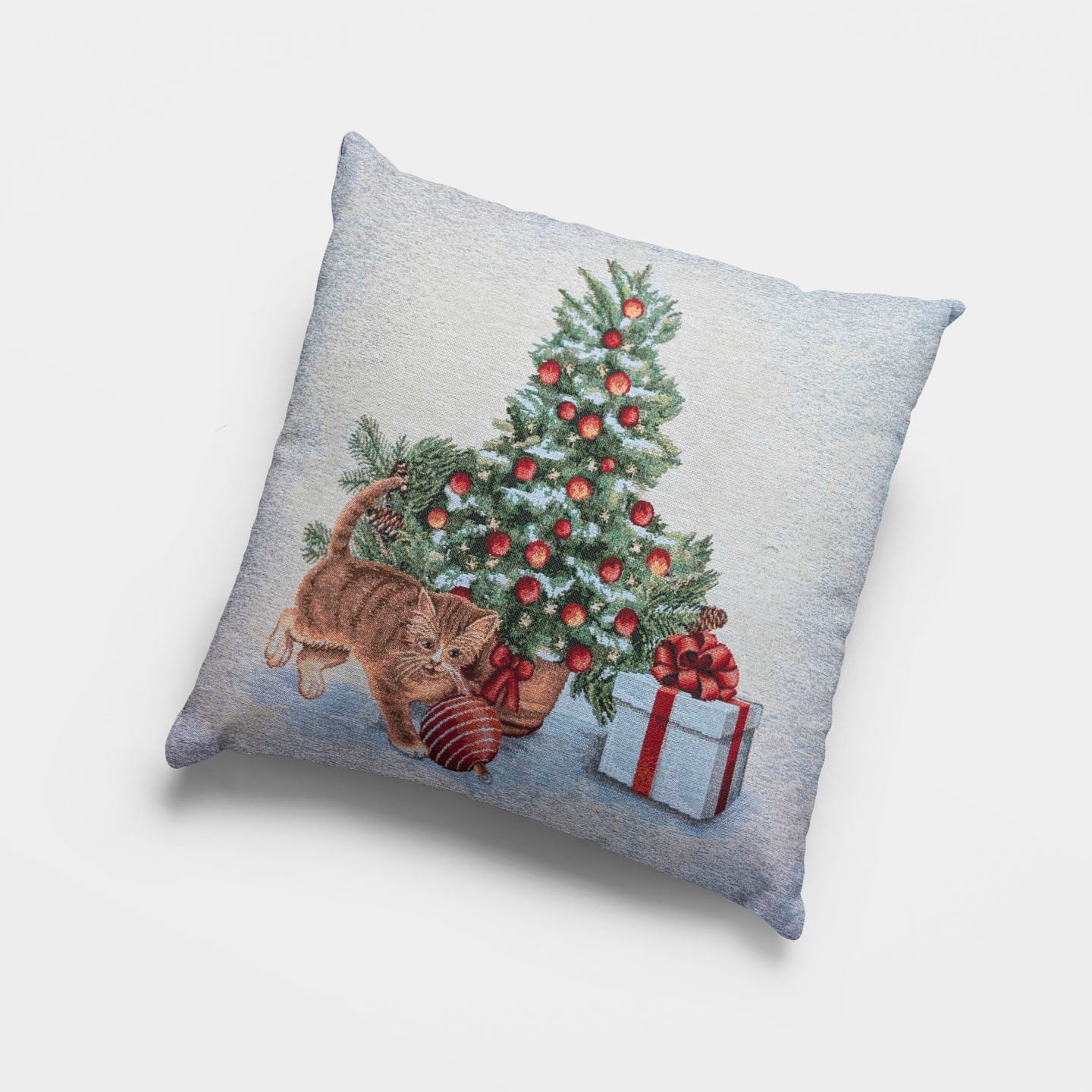 Cat-tree Χριστουγεννιάτικη Μαξιλαροθήκη 45Χ45 Cotone | Cat tree - Image 1