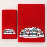 Χριστουγεννιάτικες Πετσέτες (Σετ 2 τεμ.) Christmas Houses Astron Italy