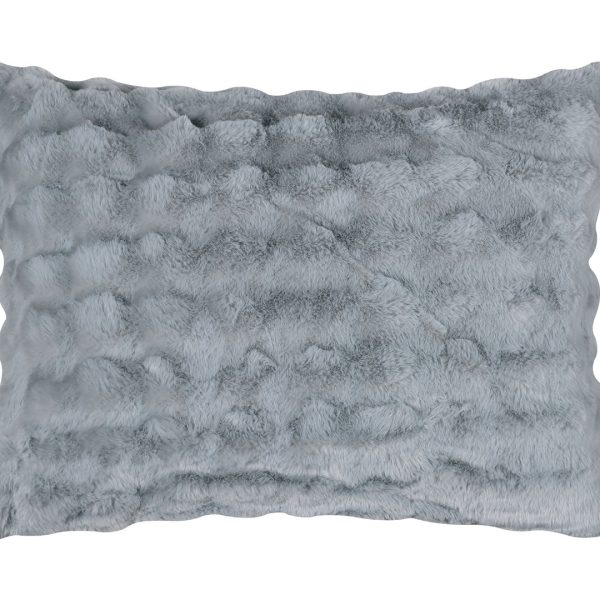Μαξιλαροθήκη burble (50cm x 70cm) γκρί SilkFashion