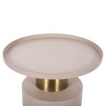 ΒΟΗΘΗΤΙΚΟ ΤΡΑΠΕΖΑΚΙ PUNJAB HM4240.03 ΜΕΤΑΛΛΟ ΣΕ ΕΚΡΟΥ-ΧΡΥΣΟΧΑΛΚΙΝΟ Φ30,5x42Υεκ. - Image 4