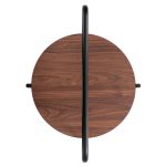 ΒΟΗΘΗΤΙΚΟ ΤΡΑΠΕΖΙ SYLO HM9618.02 MDF ΣΕ ΚΑΡΥΔΙ-ΜΑΥΡΟ ΜΕΤΑΛΛΟ Φ44x66Υεκ. - Image 5