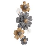 ΔΙΑΚΟΣΜΗΤΙΚΟ ΤΟΙΧΟΥ HM4214 ΜΕΤΑΛΛΟ ΣΕ ΛΕΥΚΟ-ΓΚΡΙ-ΧΡΥΣΟ 51x7,5x120εκ. - Image 3