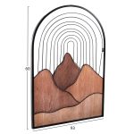 ΔΙΑΚΟΣΜΗΤΙΚΟ ΤΟΙΧΟΥ HM4220 ΔΙΑΦΟΡΕΣ ΑΠΟΧΡΩΣΕΙΣ ΞΥΛΟΥ-ΜΑΥΡΟ ΜΕΤΑΛΛΟ 60x3,5x93Υεκ. - Image 2